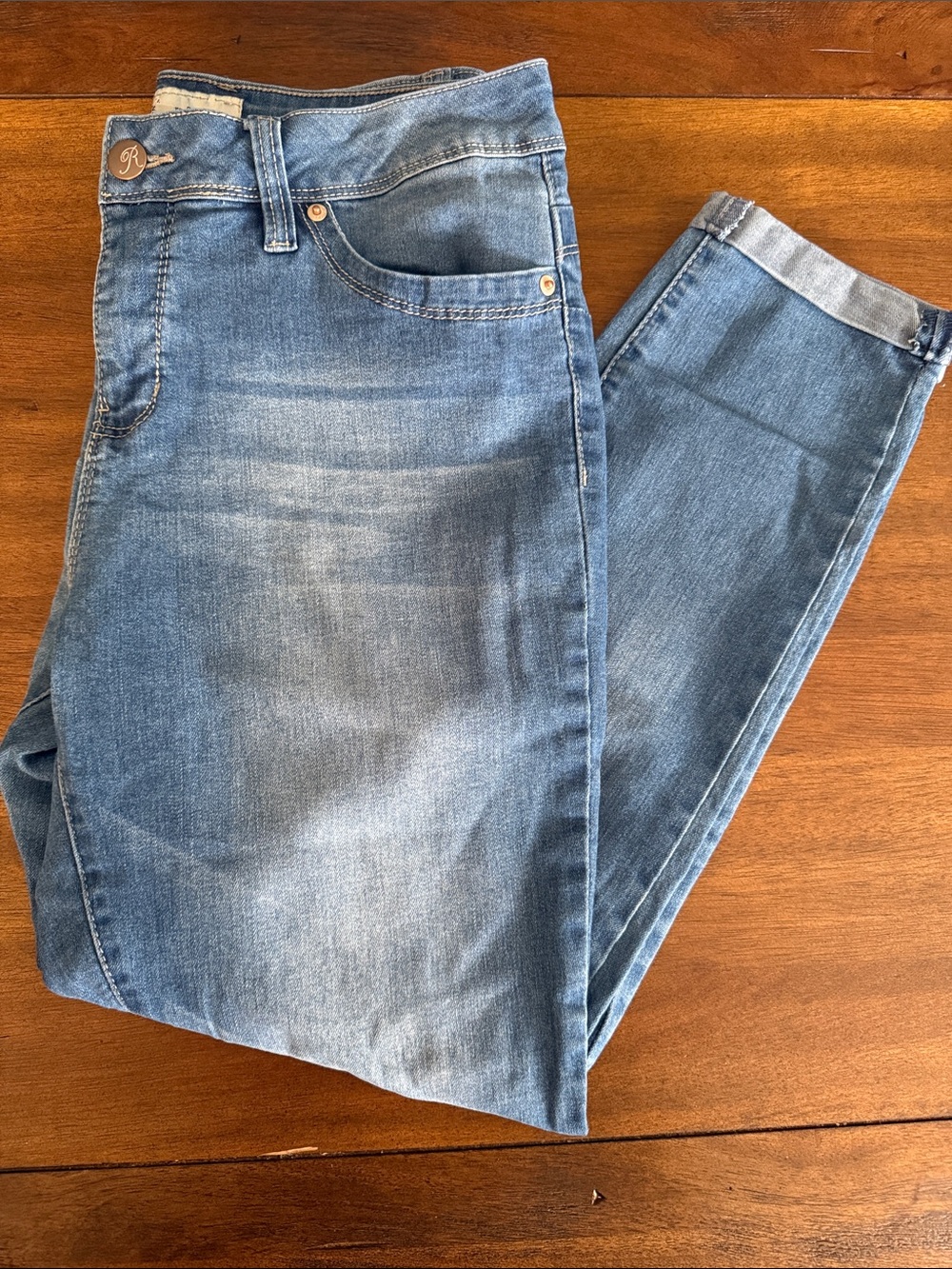 Royalty For Me Light Blue Ankle Crop Jeans